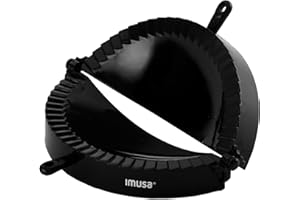 Imusa USA IMU-71006W - Stampo in plastica Empanada, facile da usare, colore: Nero