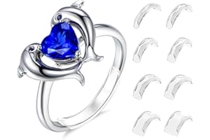 Eiito Ajusteurs de taille de bague invisibles, protège-bagues pour bagues lâches, entretoises de type clip pour bagues fines et larges, femmes et hommes