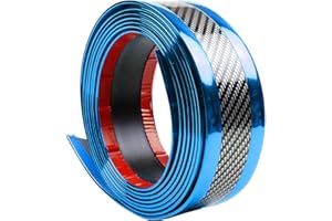 ETOPARS Car Door Sill Protector Strips Carbon Fiber Blue Auto Bumper Guard Scratch Protection Sticker Trim Threshold Anti Scratch 2.5m*5cm