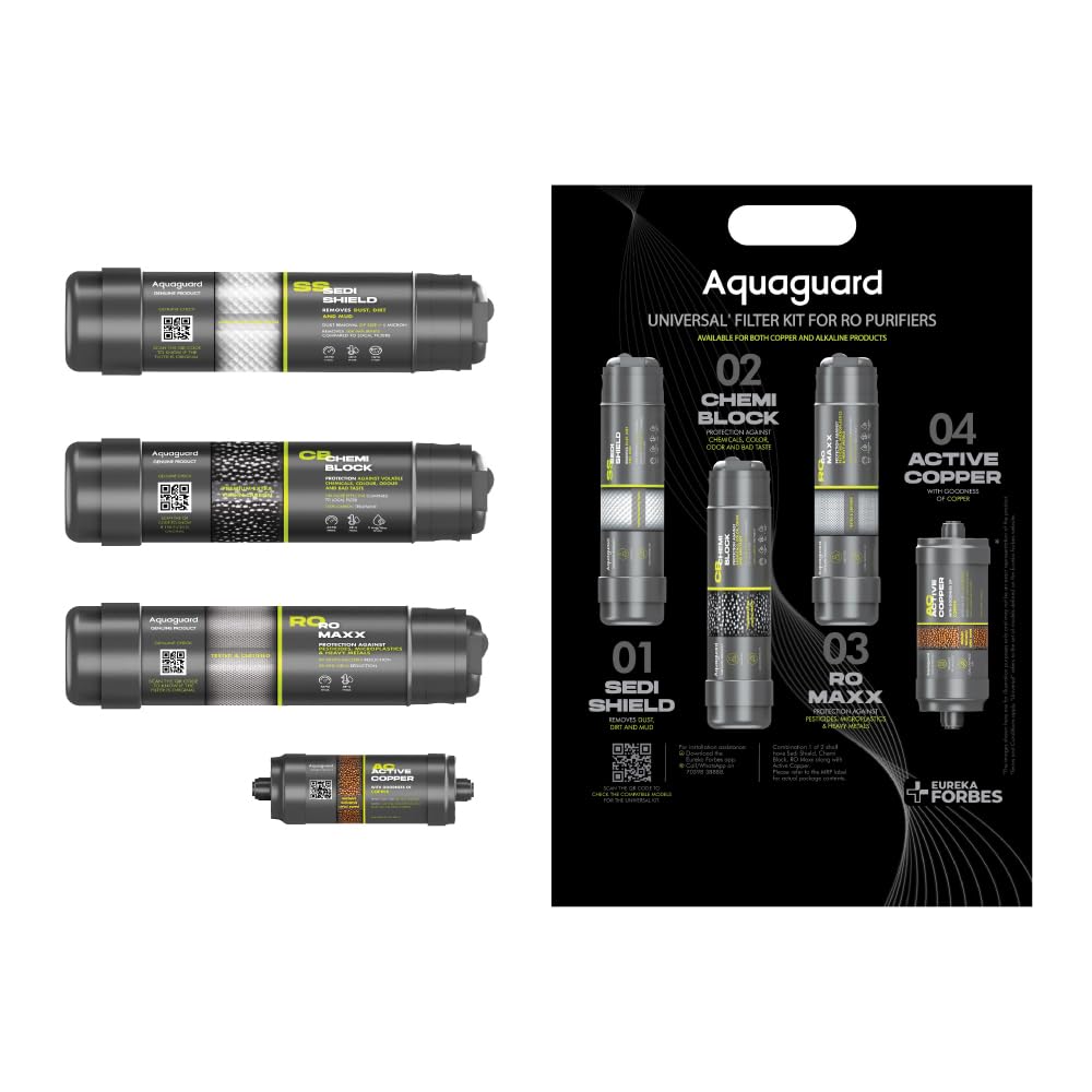 Aquaguard Universal RO Filter Kit: Genuine & Copper-Infused