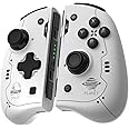 MAKINGTEC Wireless Controller for Nintendo Switch/Switch OLED Replacement, White Switch Hand Grips, Left and Right Wireless Switch Controllers, With Wake Up&Macro Function