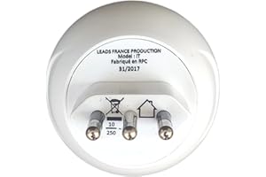 Adaptateur De Voyage France Vers Italie - Gamme Bulle- BB0162 - LTE Design - Leach Travel Europe