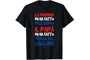 LUMOMIX Magliette Uomo Manica Corta Calcio Regalo Tifoso Cagliari Maglietta