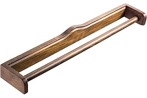 METAFORM Barra porta Asciugamani Da 56 cm in legno mod. Mathilde