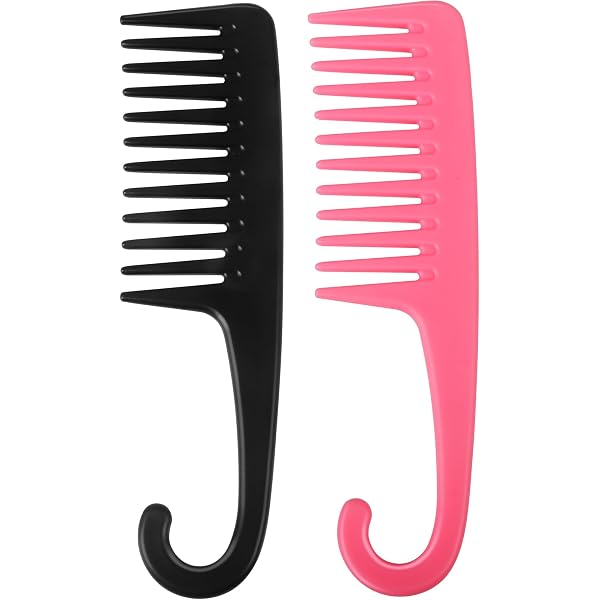 Breitzahnkamm 2er-Set – Antistatisch, Hitzebeständig – Für Nasses & Lockiges Haar