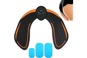 MADGININE EMS Muscle Stimulator, Buttock Muscle Stimulator, Electronic Muscle Stimulator, Booty Trainer Hip Buttock Toner Trainer for Men and Women Abdomen Arms Legs and Buttocks Body Workout