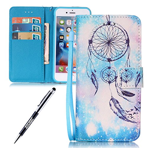 détail iPhone 6S, iPhone 6 Coque en silicone, jawseu Gradient paillettes Soft Gel Silicone TPU Bumper Case Etui Shinning Bling Coque de protection arrière arrière en TPU souple Housse étui coque en silicone cover pour Apple iPhone 6/6S 4.7 + 1 x noir paillettes Bling Stylet de gradient pink iPhone 6/6S 4.7 Zoll Blau Traumfänger