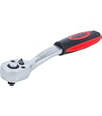 SW-Stahl 05790L Umschaltknarre 1/4 Zoll – 72 Zähne, Feinverzahnt, Ergonomischer 2K-Griff (Chrom-Vanadium)