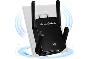 XTOERBUY WiFi Extender, 2024 Newest WiFi Repeater and Signal Can Cover up to 8470Sq.ft, WiFi Extenders Signal Extenders for Home, Repeater with Ethernet Port & Access Point, 1-Tap Setup, 2.4GHz (Black)