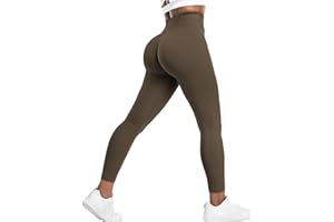 Yiifit Sport Leggings Damen Booty Scrunch Push Up High Waisted Nahtlose Gym Leggings