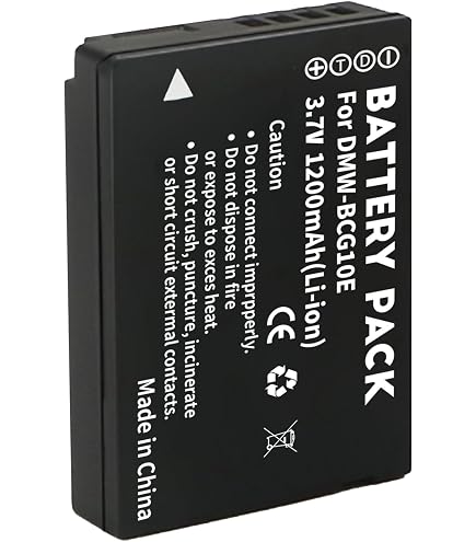 Batteria Ricaricabile Dot.Foto 3.7V 1000mAh Per Panasonic Lumix DMC-TZ1/TZ2/TZ3/TZ4/TZ5/TZ11/TZ15/TZ50 – Sostituisce CGA-S007E E DMW-BCD10