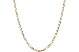 RWQIAN Mens Sturdy Chain Necklace 3-9mm Width,Silver/Gold/Black 316L Stainless Steel 45-65cm Mens Cuban Link Chain Necklace Thick Hip Hop Jewelry with Strong Clasp for Men Boy Women