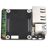 Dual Gigabit Ethernet Motherboard for Raspberry Pi Compute Module 5 Lite/eMMC, compatible with RJ45 dual network port supply