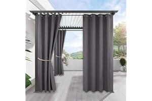 Hciszl Tende da Sole per Esterno, Tende Gazebo Oscuranti Impermeabili con Anelli, Giardino Terrazza Protezione UV Termiche Isolanti Opache Tenda, 1 Pezzo/L213XA213cm