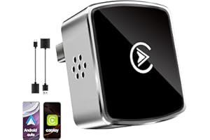 PARPAT Adattatore Wireless 2-in-1 per CarPlay & Android Auto – Upgrade 2025, Adattatore USB/Type-C senza fili, Connessione Veloce e Stabile senza Ritardi, Compatibile con iOS 10+ e Android 11+