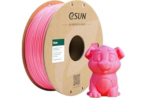 eSUN Filament PLA+ 1,75mm, Filament do Drukarek 3D PLA Plus, Dokładność Wymiarowa +/- 0,03mm, Szpula 1KG (2,2 LBS) Filament do Druku 3D do Drukarek 3D, Różowy
