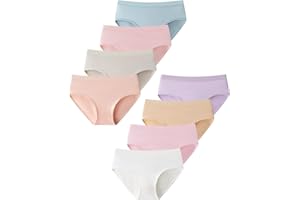 Domee Dziewczęce majtki bawełniane bielizna 8 sztuk majtek nastolatek