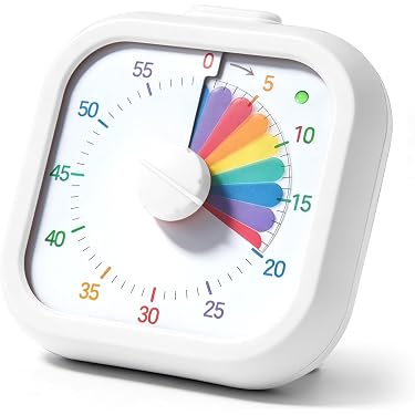 Timer Analogico Visivo, 55 Minuti, Timer Da Cucina, Adatto A Bambini E Adulti Display Conto Alla Rovescia Display Tempo Rimanente Allarme Acustico 98529258