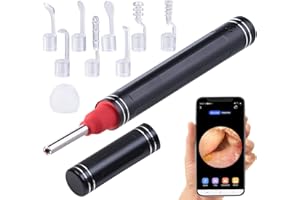 ‎NEWGEN MEDICALS Newgen Medicals Ohrenkamera: WLAN-Ohrreiniger mit Full-HD-Kamera, App-Live-View & 8 Aufsätzen (Ohr Reinigung, Otoscope, Gesundheit)