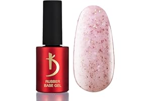 Kodi Professional - Vernis Semi Permanent - Rose Soufflé - Vernis gel uv semi permanent gel ongle -7ml- Rubber Base Gel Pink - Base Coat - UV LED