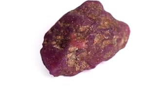 Real Gems Natural Star Ruby Raw Rough Stone, Natural Healing Crystal 17.00 Ct Rough Collectible Specimen Loose Gemstone