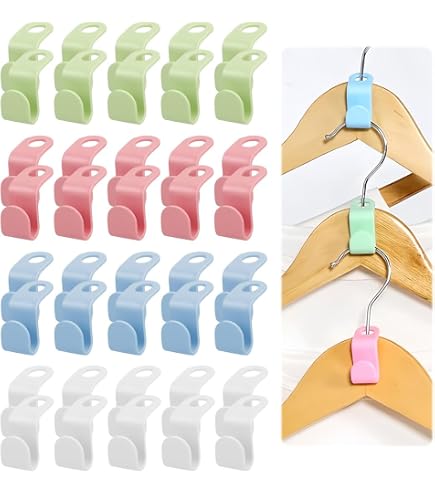 Qualsen 2 Stendini Per Calzini Con 20 Clip Totali - Grucce In Acciaio Per Pantaloni, Gonne, Asciugamani, Grigio
