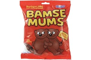 SCANDINAVIAN KITCHEN ScandiKitchen, Nidar Bamse Mums, Marshmallow Chocolate Covered Bears from Norway, 115g