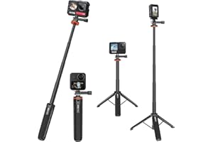 Lunriwis Palo Selfie tripode, Accesorio para gopro,Compatible con GoPro Hero 11, dji Osmo, Insta360 One R/RS, Akaso, Shot