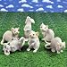 Produktbild DEKO MÄUSE WEIß # Mäuse Set # 6er-Set weiße Maus