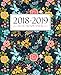 Wochenplaner 2018-2019: 19 x 23 cm : Regenbogenfarbenes Blumenmuster aus Wasserfarben (Wochenkalender, Familienplaner, Wochenplaner, Buchkalender, Tischkalender, Terminplaner & Tageskalender) by
