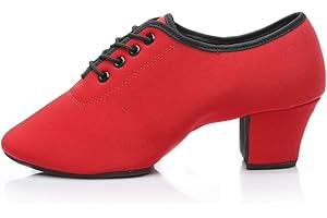 HROYL Hommes&Garçons Chaussure de Danse pour Danse Moderne Latine Jazz Salsa Tango Salle de Bal en Cuir Semelle Souple,238