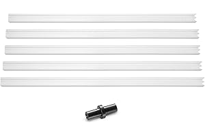 namroh.HC® 5 tubi per latte adatti per ugelli per schiuma Saeco Philips, 1 capezzolo di collegamento