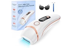 HAARLOSY Depiladora de Luz Pulsada,Depiladora Láser IPL,3-Funcional-HR/RA/SC y 9 Niveles de Energía，999,900 Flashes para Mujeres y Hombres,2 Modos para Cara/Armas/Piernas/Armillas/Bikini