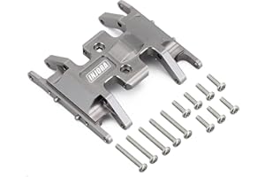 INJORA RC Placa de Deslizamiento para 1/24 RC Crawler Axial SCX24 AXI90081 Actualizaciones Piezas,Accesorios（Gris）