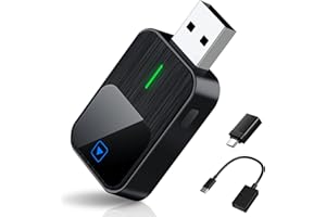 Febotak Wireless CarPlay Adapter, Superschnelle Upgrade von Wired CarPlay auf Wireless, Plug und Play, Mini & Stabiler CarPlay Wireless Adapter kompatibel mit iPhone iOS 10+ & Autos mit Wired CarPlay