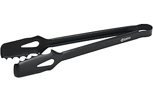 TEPRO Heavy Duty BBQ Charcoal Tongs for Charcoal or Briquettes