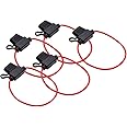 5pcs Pack In-line Standard Blade Fuse Holder Waterproof Splash Proof for 12V 30A Fuses Car