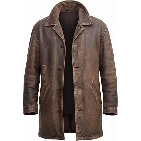 Spolverino in pelle nera A7 ispirato a Fallout fatto a mano / Cappotto da ranger NCR di New Vegas - Italia