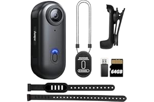 SHPTDJTIC H88 4K Body Cameras with Audio & Video Recording - Waterproof Body Camera 4K, Magnetic & 360° Clip, 120-Min Battery for Cycling, Pet Walking (4K-Basic-64G)