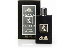 BUSINESS SQUARE BS Ayat Perfumes – BLACK AMBER 100 ml - Eau De Parfum Homme - Senteur Arabian Orientale – Parfum Dubaï Fabriqué et Conçu aux Émirats arabes unis (Black Amber)