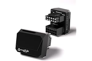 ‎EZDIY-FAB EZDIY-FAB PCIe 5.1 Adapter-600W 12+4pin,16pin 12VHPWR GPU Stecker,12V-2x6 GPU Adapter,Rechter 180 Grad Winkel-Kompatibel mit RTX 3090Ti,4070Ti,4080,4090 GPUs-STD Typ,Schwarz,1Pack