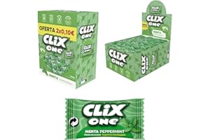 iChuches- Chicle sin azúcar, sin gluten, sin lactosa y sin colorantes. Chicle Clix (150, Menta)