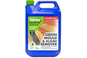 JARDER 5 Litre Concentrate Spray & Leave Cleaner - Patio Fencing Decking - Green Mould & Algae Killer