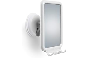 Safe-er-Grip Changing Lifestyles Miroir de Douche avec 2 Crochets Rasoir