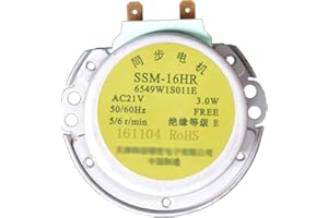NUHFUFA Horno de microondas Motor síncrono Bandeja Motores SSM-16HR 6549W1S011E AC 21V 3W 50/60Hz para LG Microondas Horno Piezas