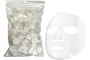WOO MANTO 200 Stück Einweg DIY komprimierte Gesichtsmaske aus Baumwolle, Einwegmaske für Hautpflege, Gesichtspapier(200 Stück)