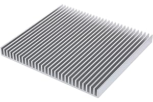 Awxlumv Large LED Aluminum Heatsink 200 x 220 x 18mm / 7.87 x 8.66 x 0.7 Inch Cooler 30 Fins Heat sink Board