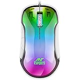 Ant Esports GM610 7D Crystal Full RGB Gaming Mouse, Instant 825 Chip, 7 Adjustable DPI Up to 12800, Lightweight Mouse, 7 Butt