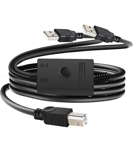 Computer/printer Splitter Usb Switcher 2 Computers Printer Cable Splitter - 2 Port USB Switch For ...