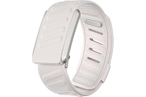 DADO Comfort Durable Silicone Wristband Compatible with WHOOP 4.0 Band, Soft Silicone Sports Loop Strap for Men & Women, with U Shapped Connector